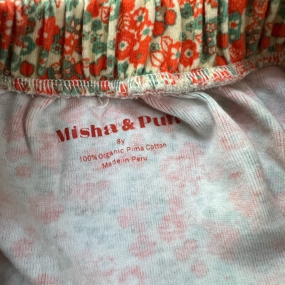 Misha and Puff Circle Orange Floral Pockets Size 8 NWOT - Picture 4 of 4